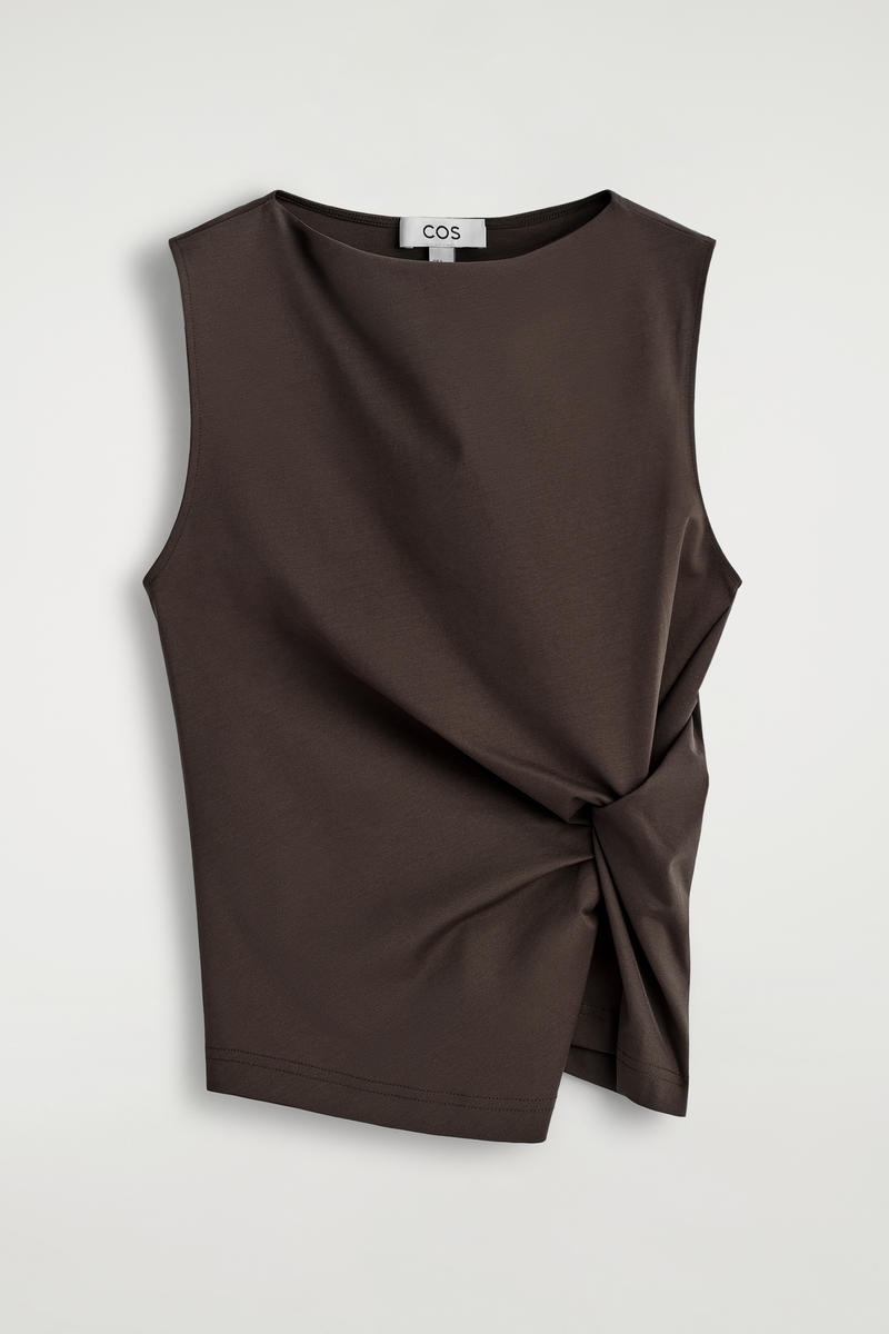 COS ツイストディテールジャージートップ