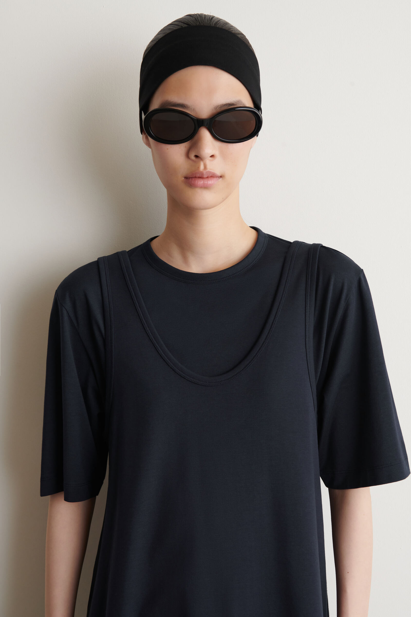 LAYERED JERSEY MINI T-SHIRT DRESS レイヤードジャージー ミニTシャツ 