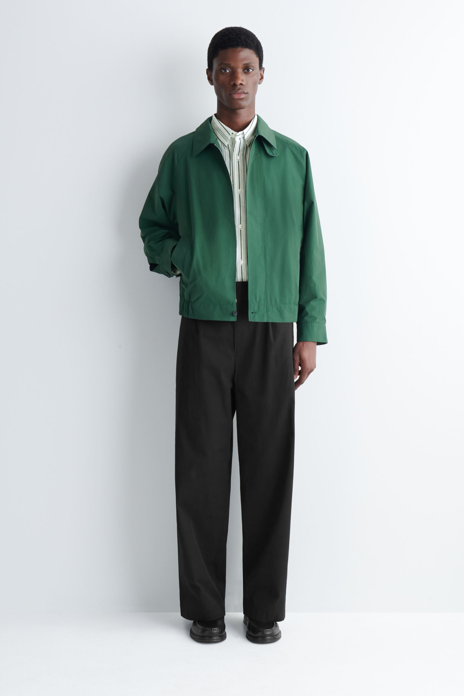 COTTON-NYLON HARRINGTON JACKET コットンナイロン ハリントン