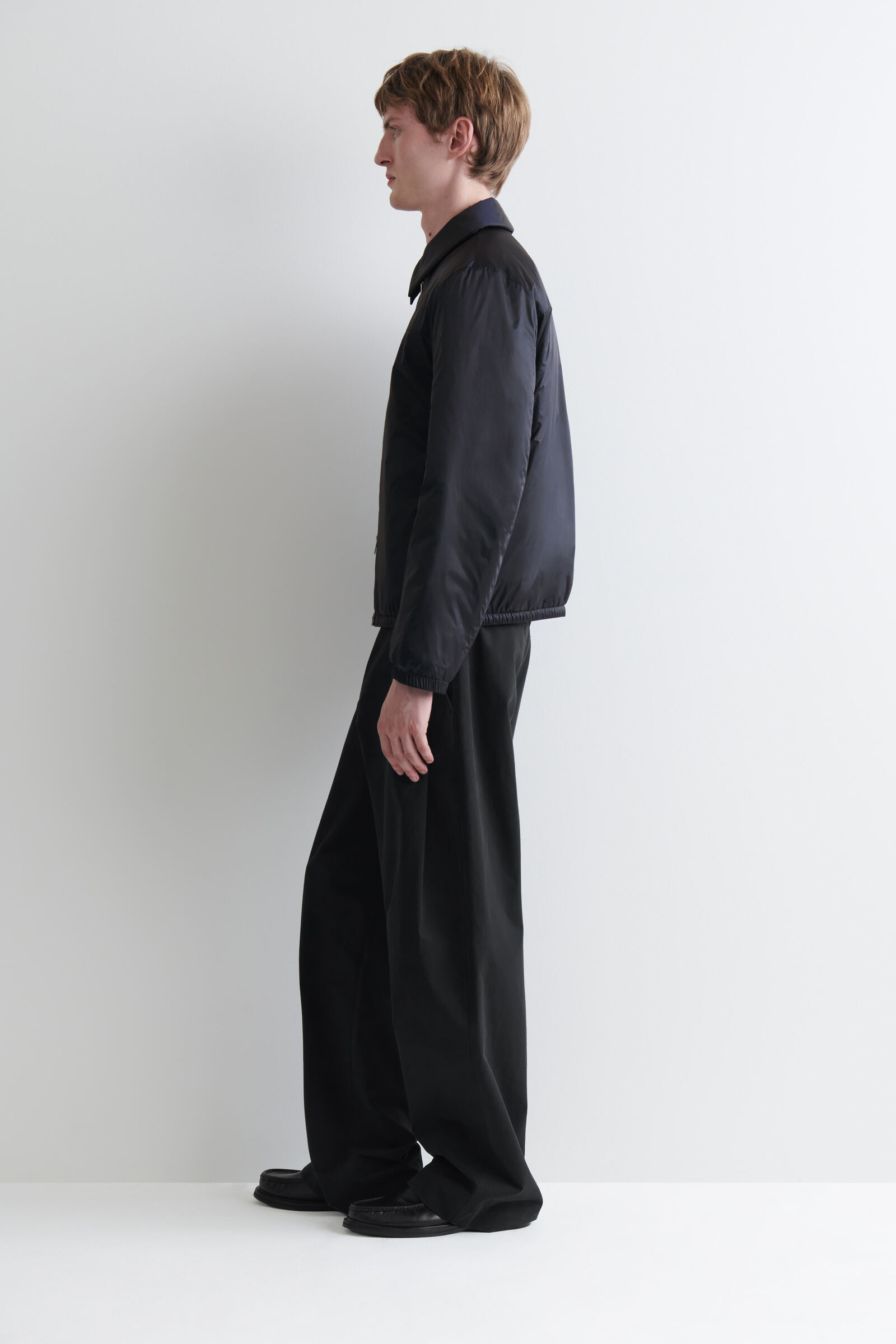 PADDED NYLON ZIP-UP BOMBER JACKET パデッド ナイロンジップアップ 