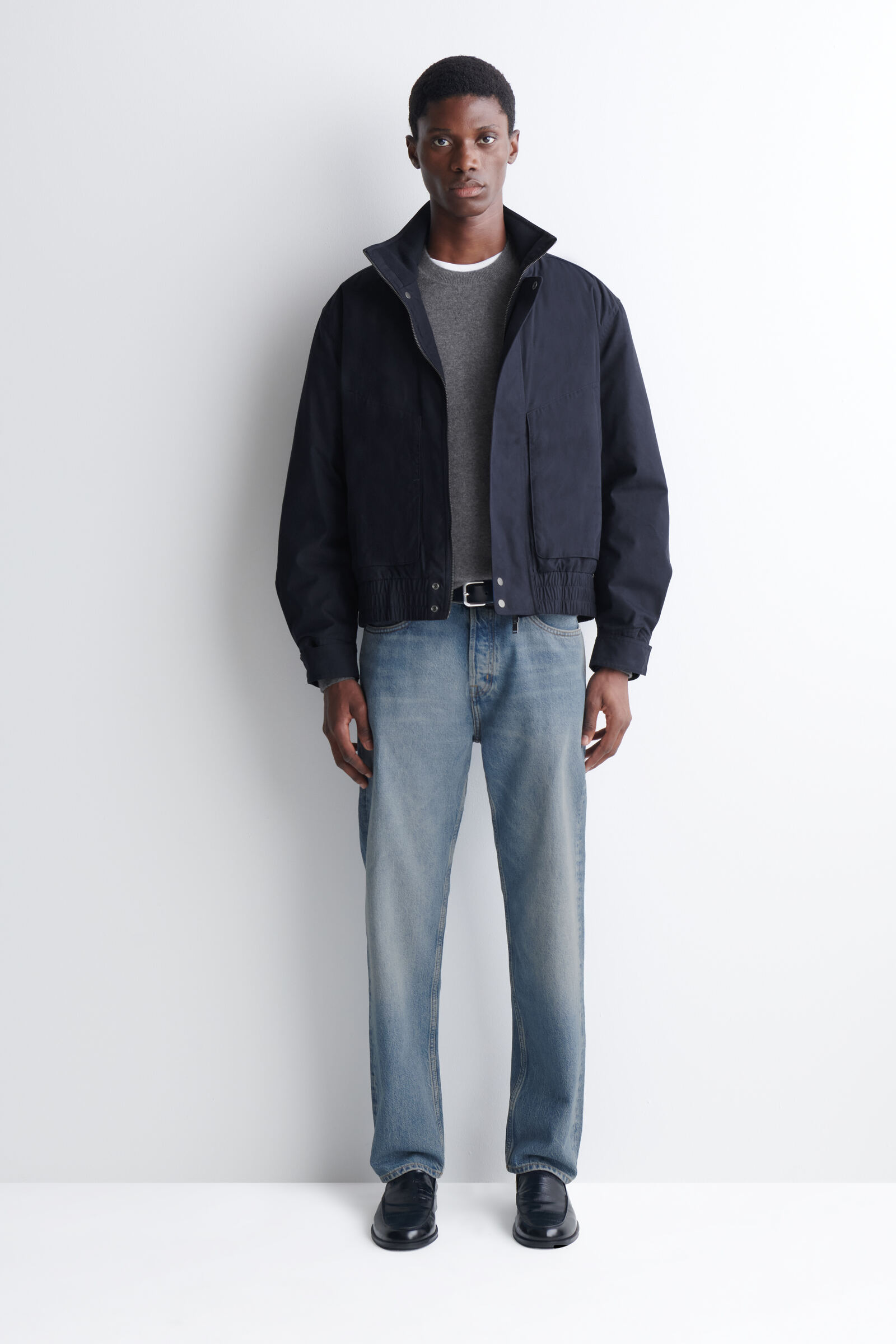 PADDED FUNNEL-NECK BOMBER JACKET パデッド ファネルネック ボンバー