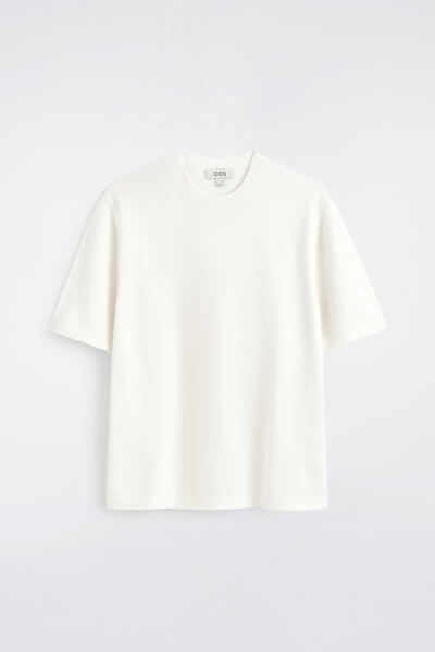 COS コットンニットTシャツ