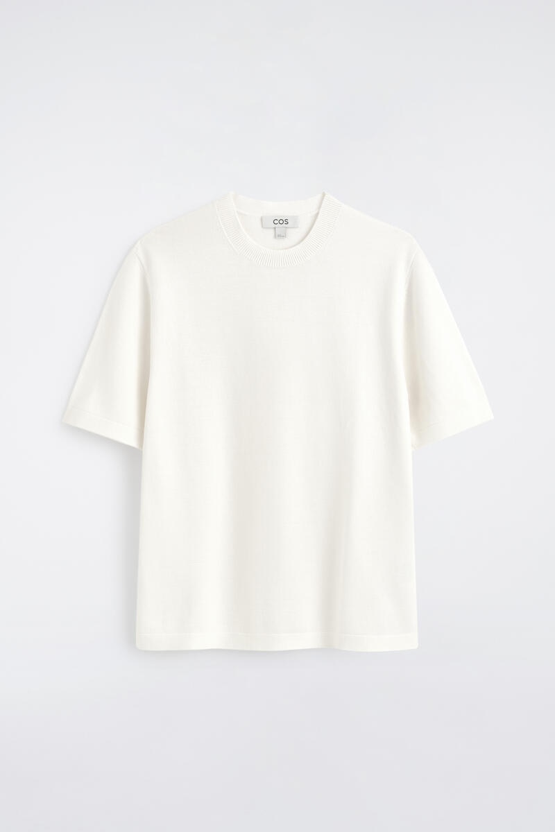 COS コットンニットTシャツ