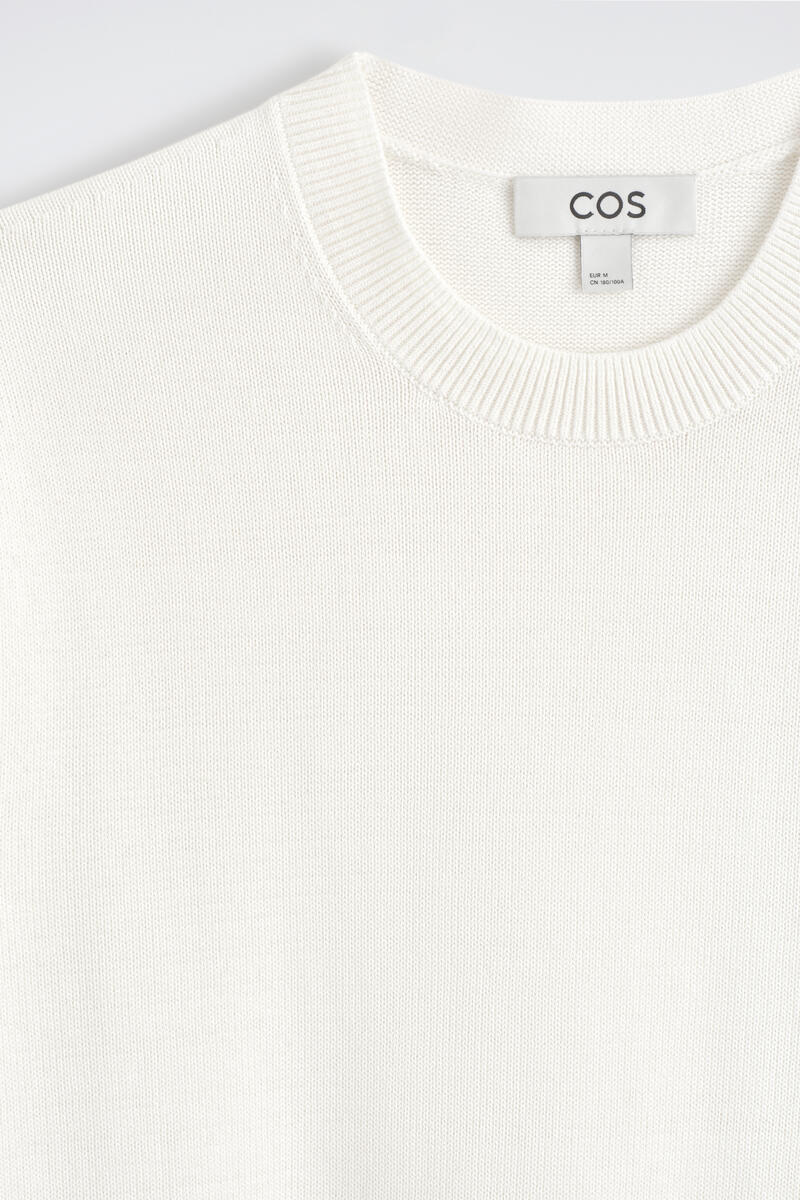 COS コットンニットTシャツ