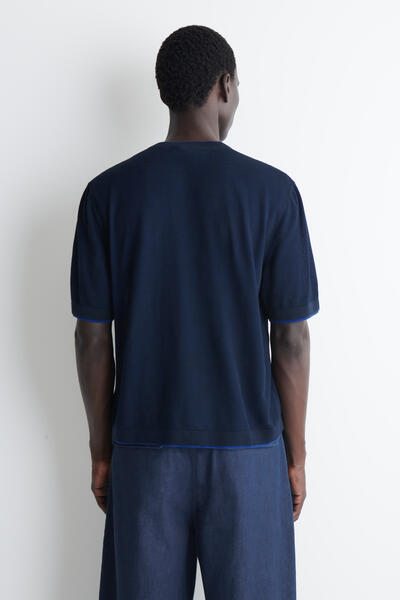 COS レイヤードニットコットンTシャツ