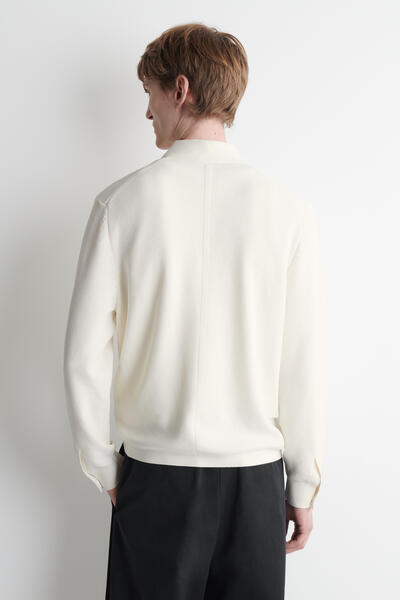 COS ハニカムニットポロシャツ