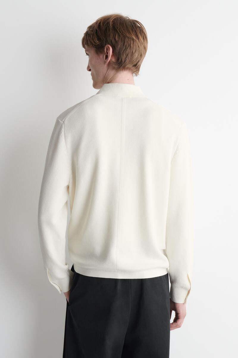COS ハニカムニットポロシャツ