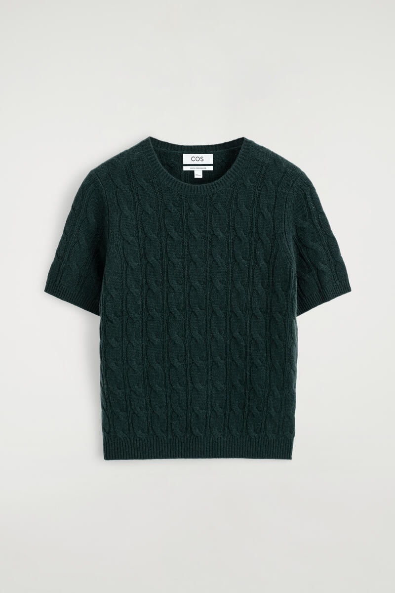 COS ケーブルニット カシミヤ Tシャツ