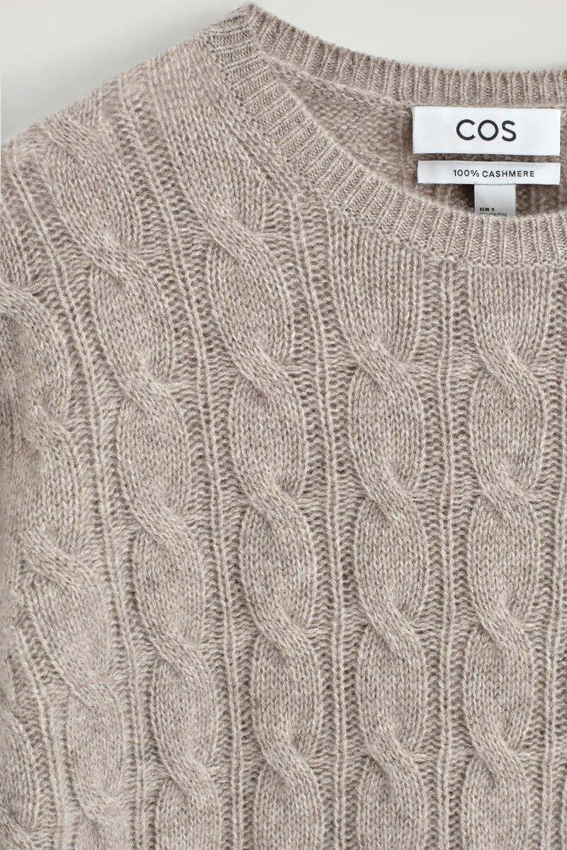 CABLE-KNIT CASHMERE JUMPER ケーブルニット カシミヤ セーター