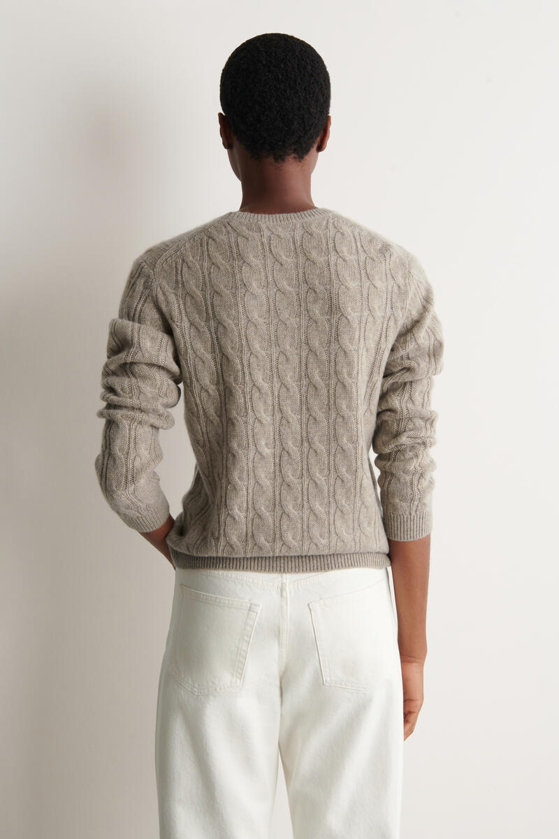 CABLE-KNIT CASHMERE JUMPER ケーブルニット カシミヤ セーター