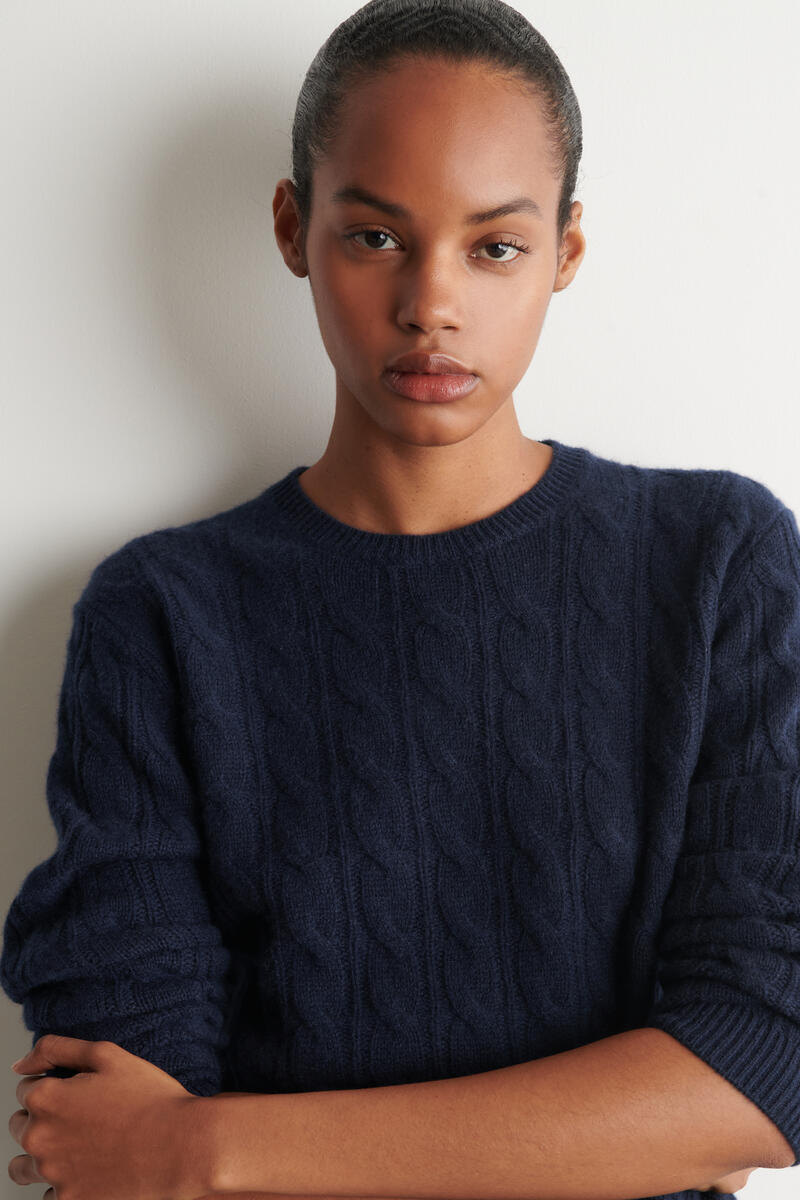 CABLE-KNIT CASHMERE JUMPER ケーブルニット カシミヤ セーター