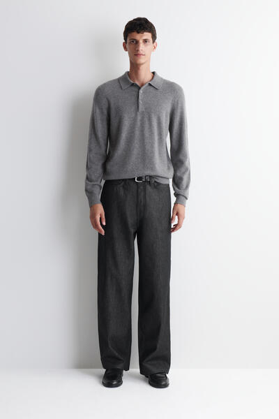 FOLD RELAXED-FIT WIDE-LEG JEANS