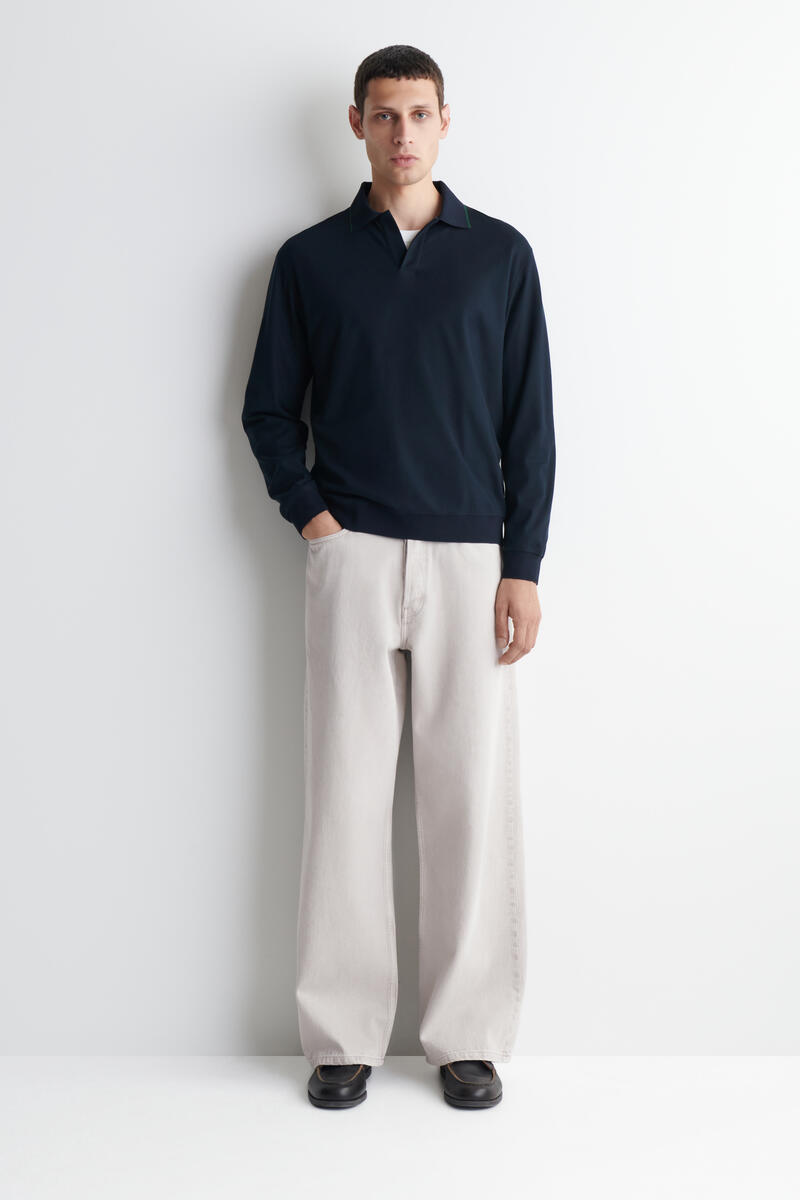 COS FOLD リラックスフィット ワイドレッグジーンズ