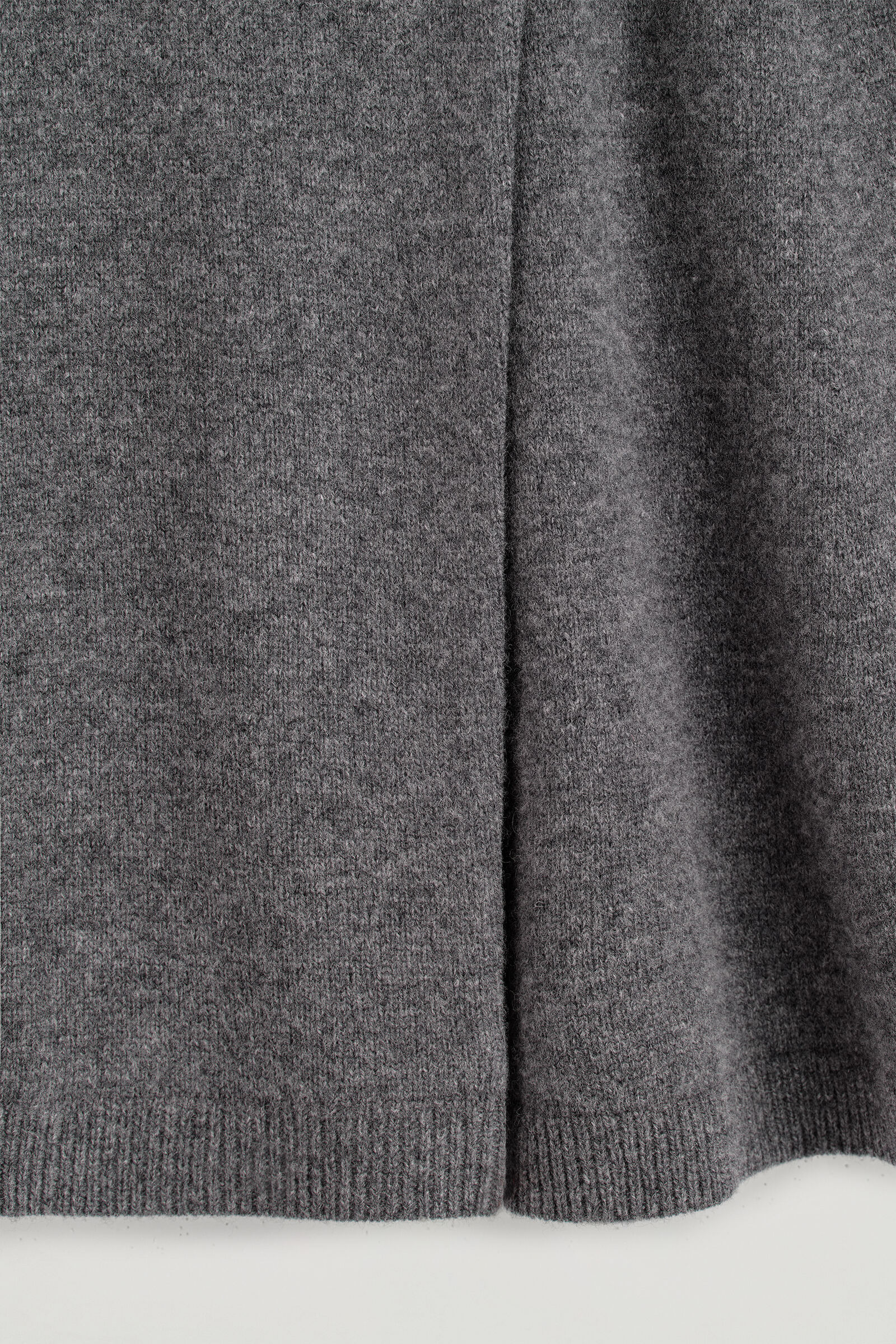 MERINO WOOL MINI WRAP SKIRT メリノウール ミニラップスカート グレー