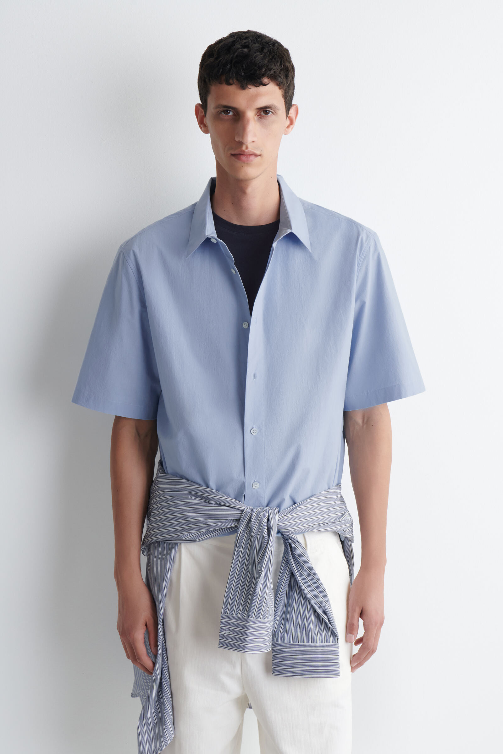 RELAXED COTTON SHORT-SLEEVED SHIRT リラックスフィット コットン