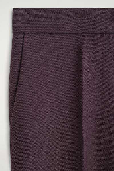 COS ストレートレッグ ウールパンツ