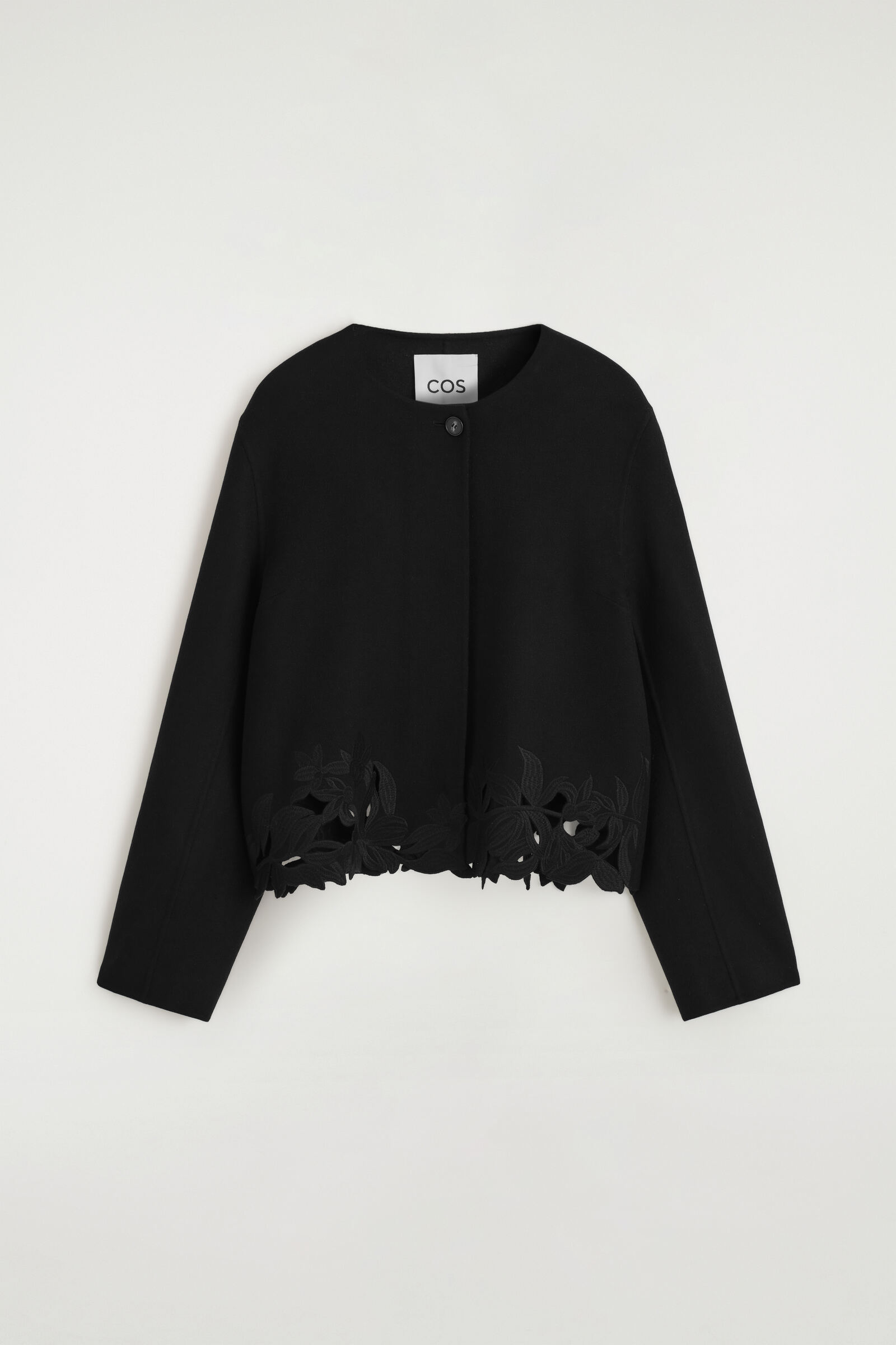EMBROIDERED DOUBLE-FACED WOOL JACKET 刺繍入りダブルフェイスウール