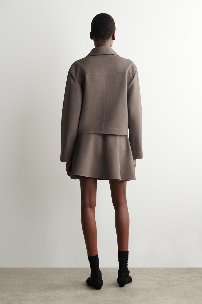 COS フレアジャージーミニスカート