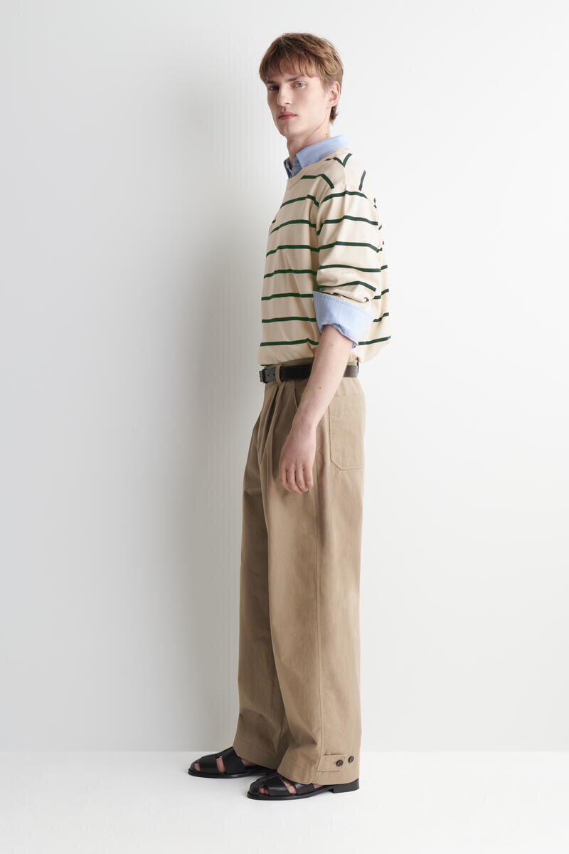 COS コットンリラックスフィット バレルレッグ ユーティリティパンツ