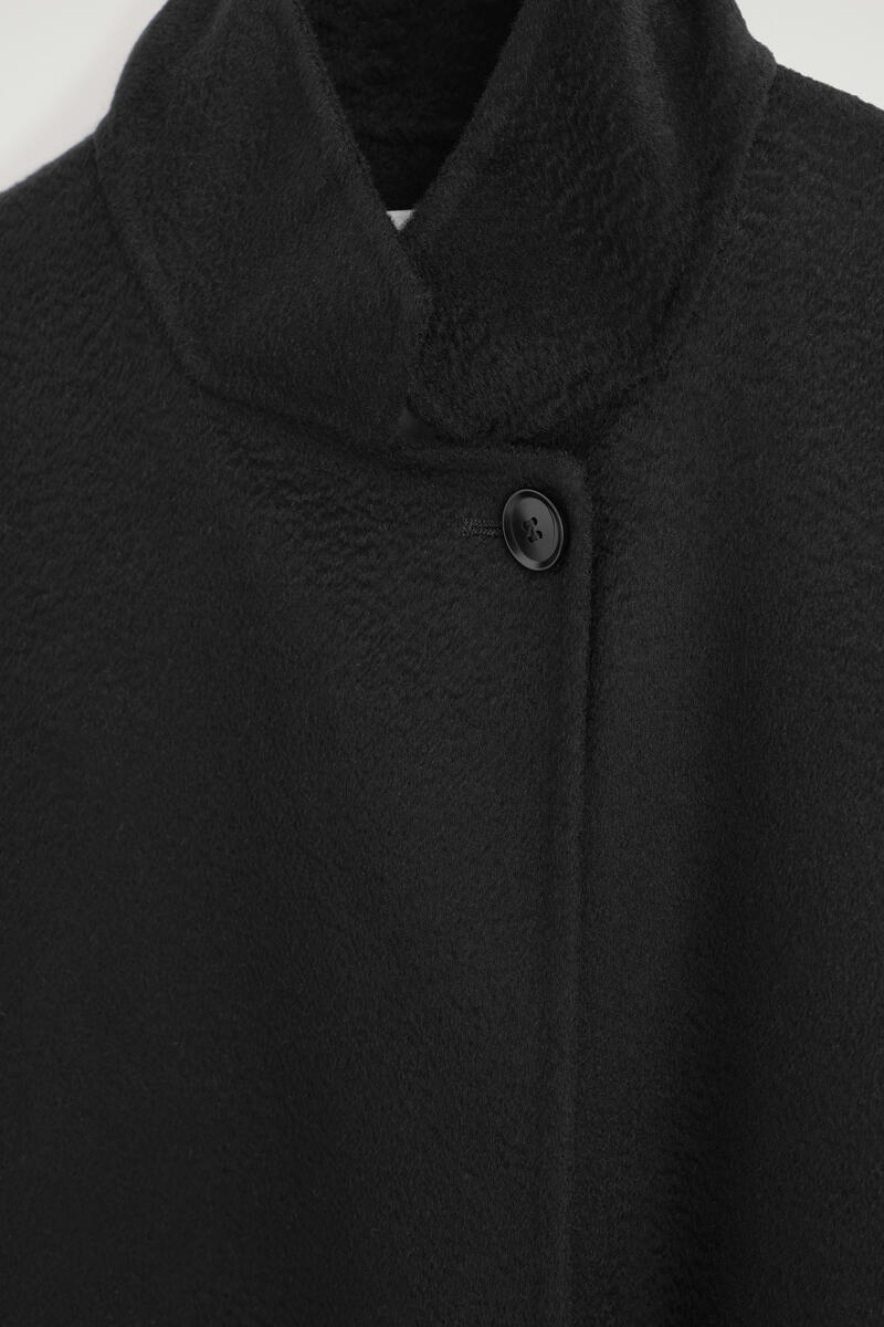 DOUBLE-FACED CASHMERE FUNNEL-NECK JACKET ダブルフェイス カシミヤ