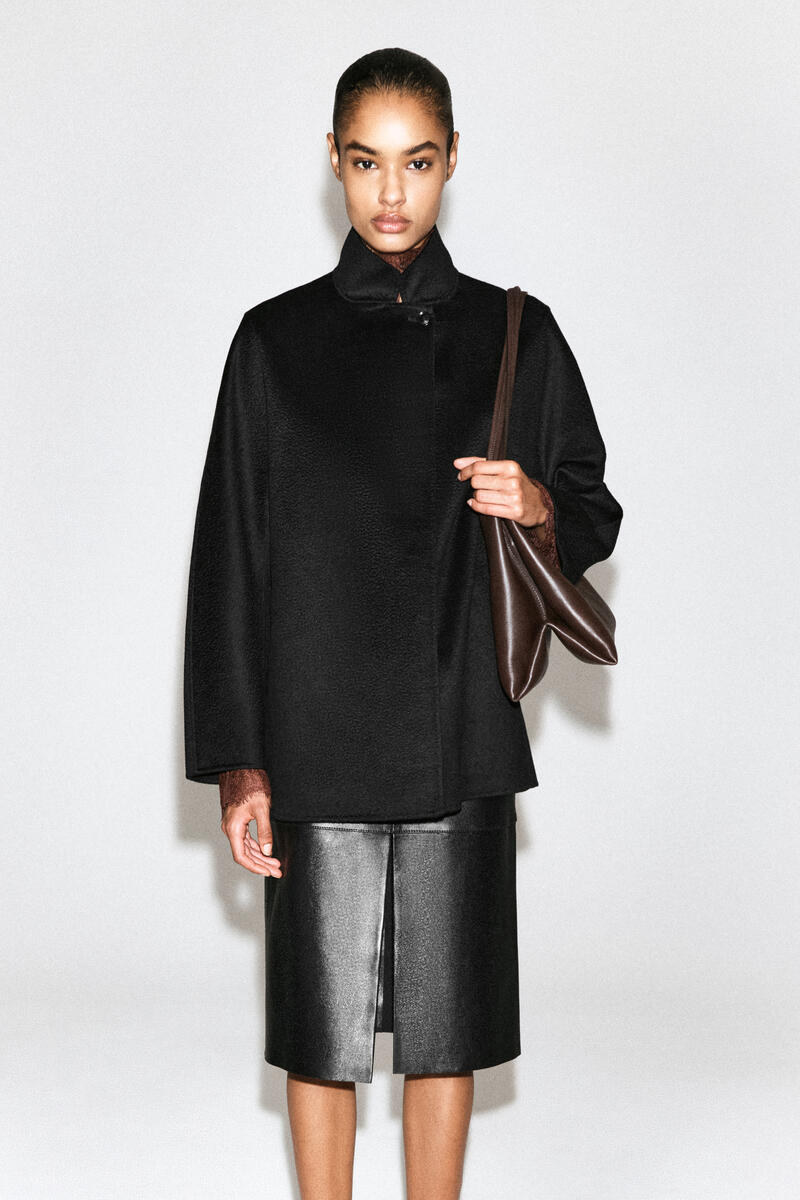 DOUBLE-FACED CASHMERE FUNNEL-NECK JACKET ダブルフェイス カシミヤ
