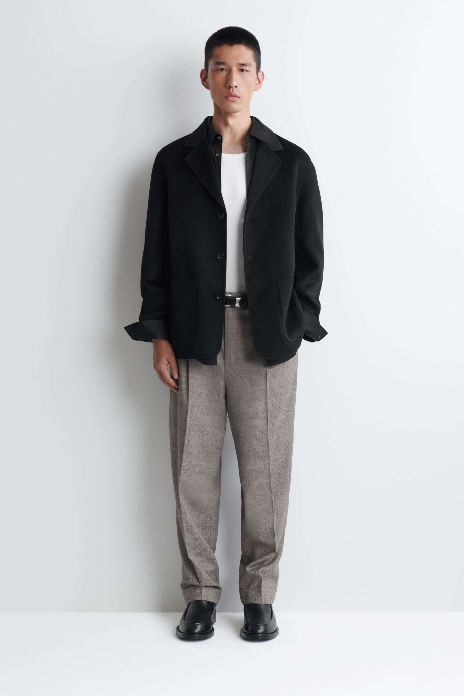 TAILORED DOUBLE-FACED CASHMERE BLAZER テーラード ダブルフェイス