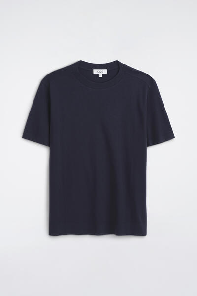 COS スリム インターロックジャージーTシャツ