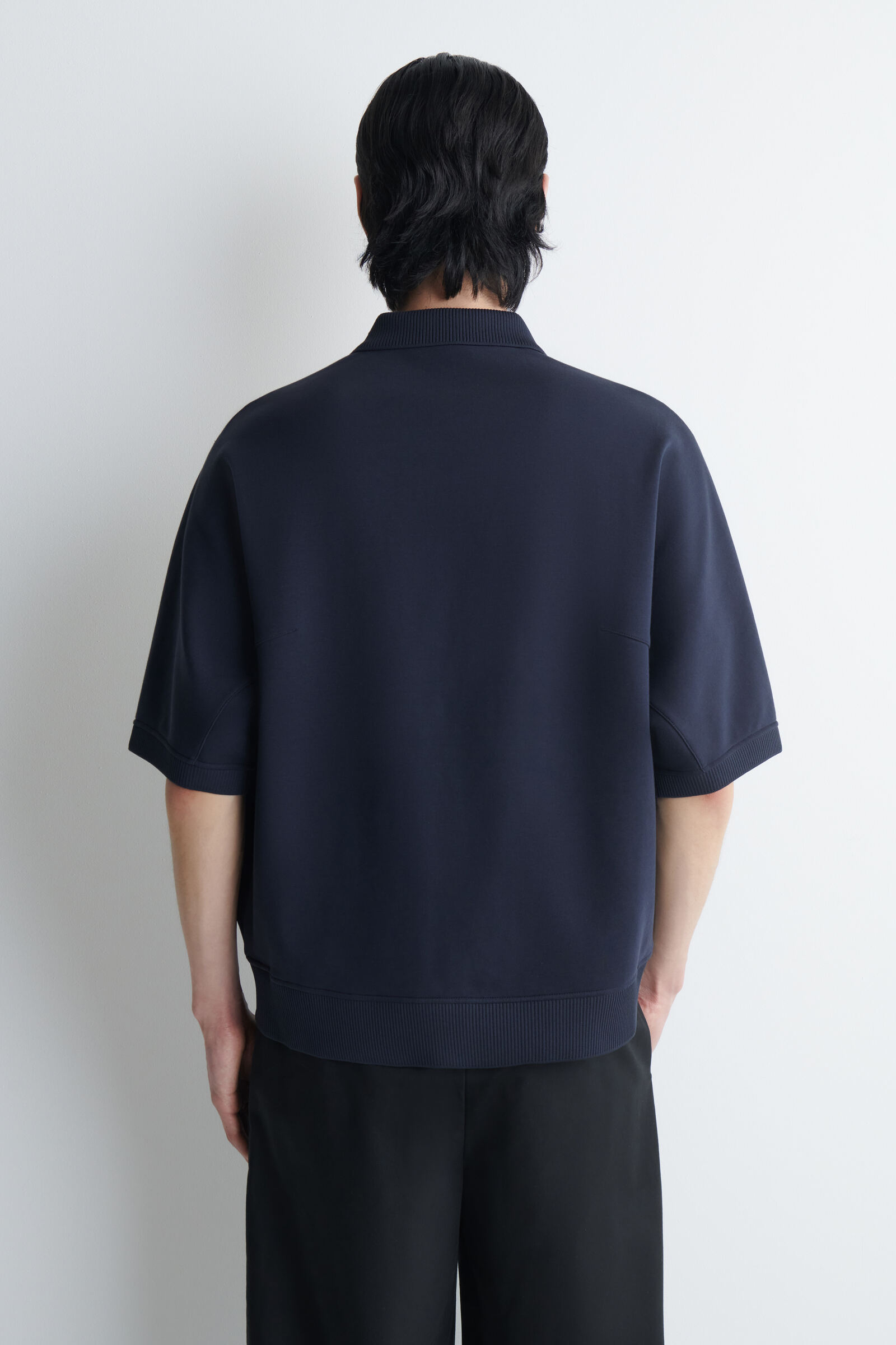 SCUBA-JERSEY POLO SHIRT スキューバジャージーポロシャツ NAVY