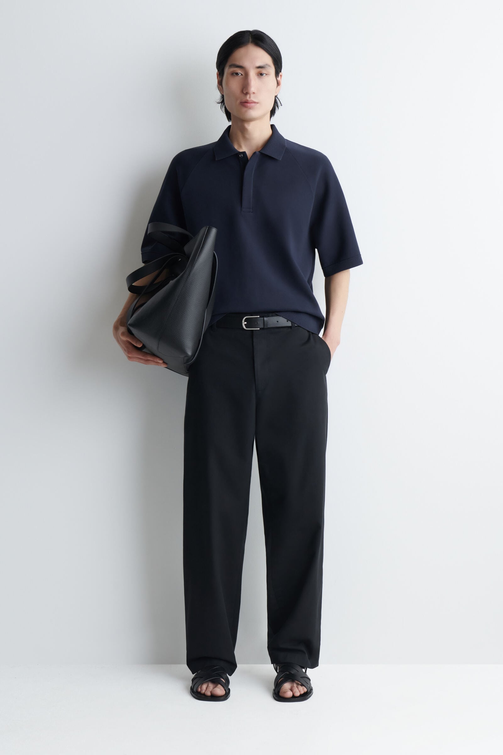 SCUBA-JERSEY POLO SHIRT スキューバジャージーポロシャツ NAVY