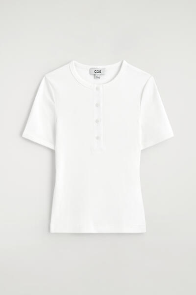 COS リブヘンリーTシャツ