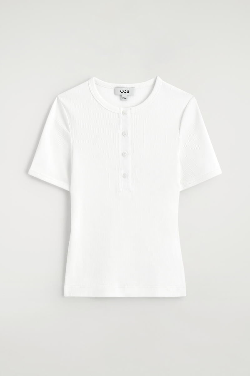 COS リブヘンリーTシャツ