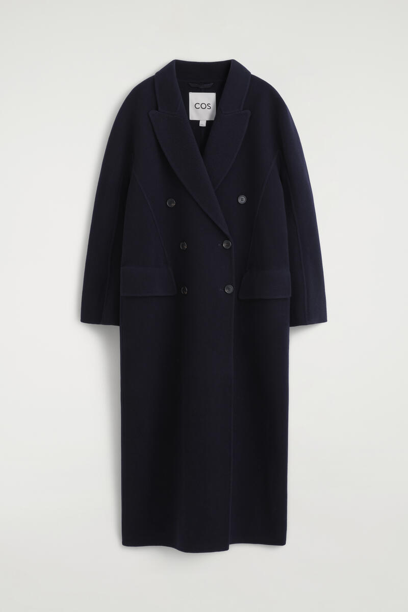 TAILORED DOUBLE-FACED WOOL-BLEND LONG COAT テーラード ダブル