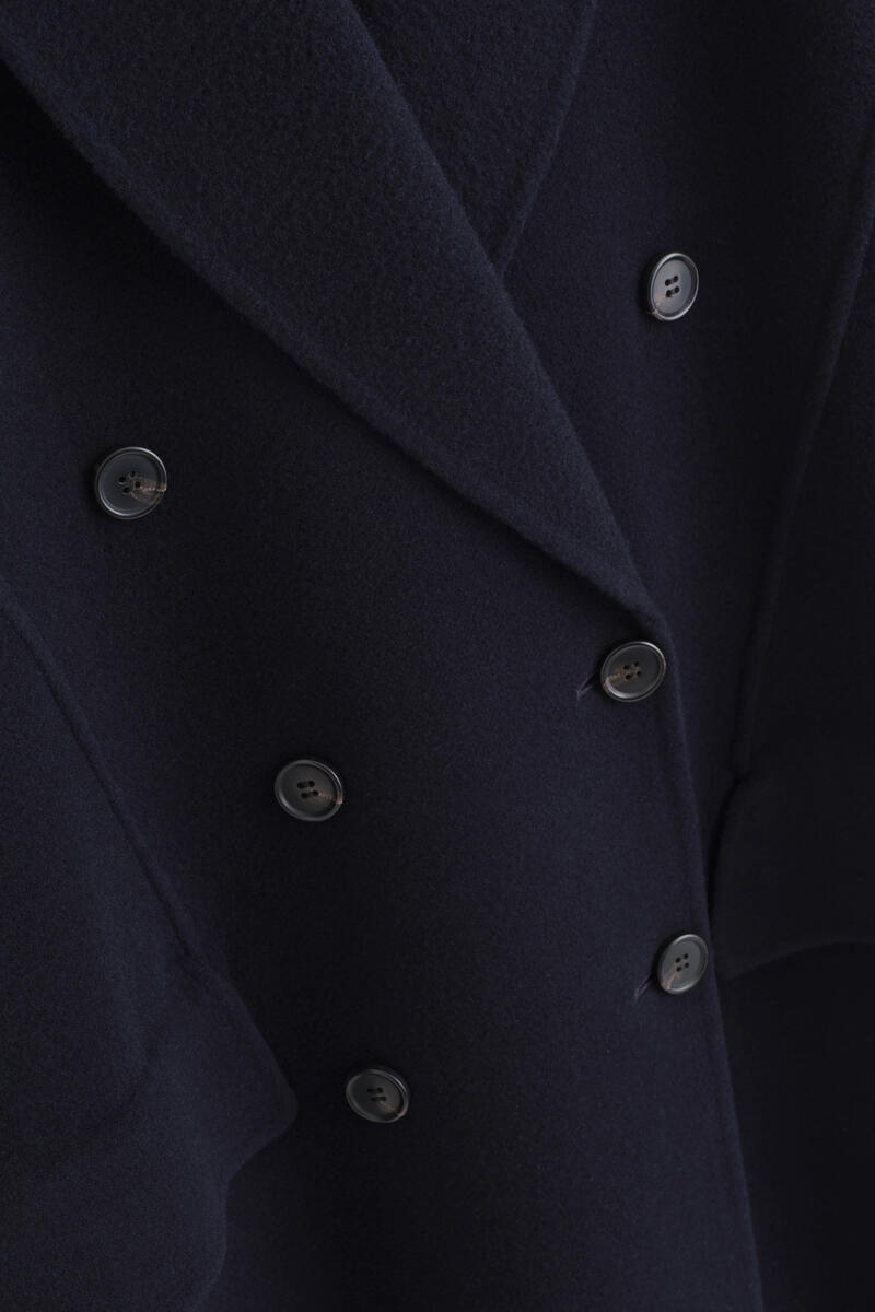 TAILORED DOUBLE-FACED WOOL-BLEND LONG COAT テーラード ダブル