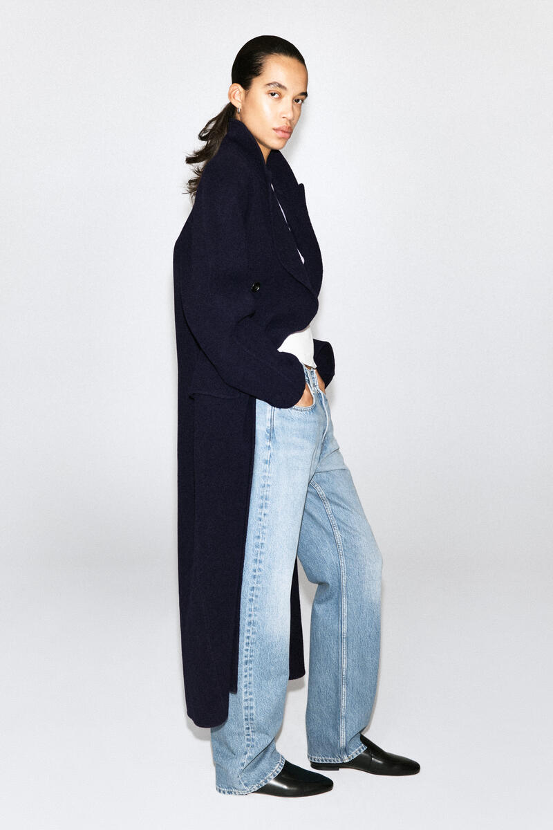 TAILORED DOUBLE-FACED WOOL-BLEND LONG COAT テーラード ダブル