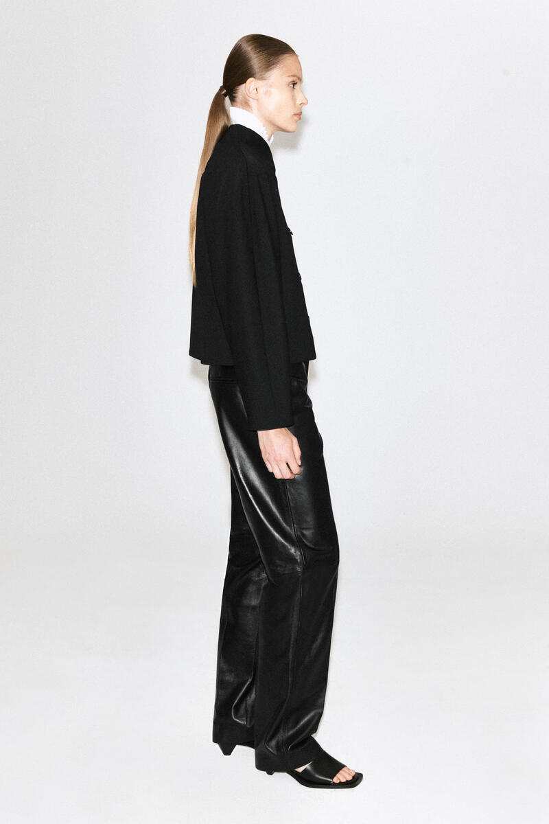 マーク&ロナ Contour Piped Stand Collar Jacket SCULPTED STAND-COLLAR JACKET スカルプテッド スタンドカラー
