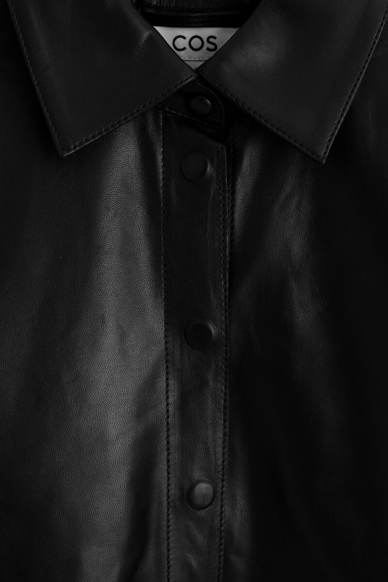 COS レザーシャツ