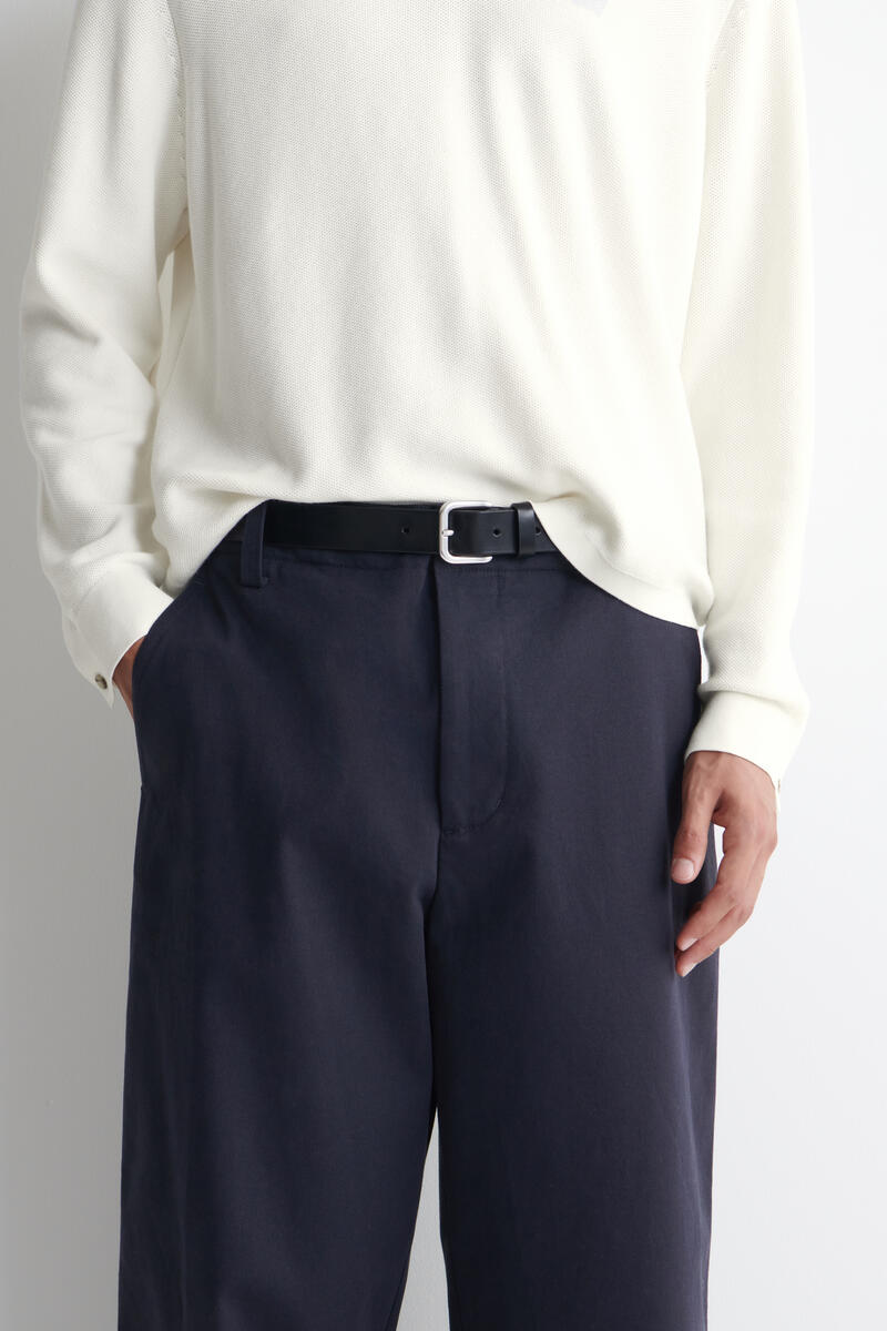 COS コットンツイル リラックスフィット ストレートレッグパンツ