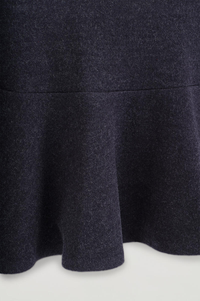 COS ボイルドウール ブレンドミニスカート