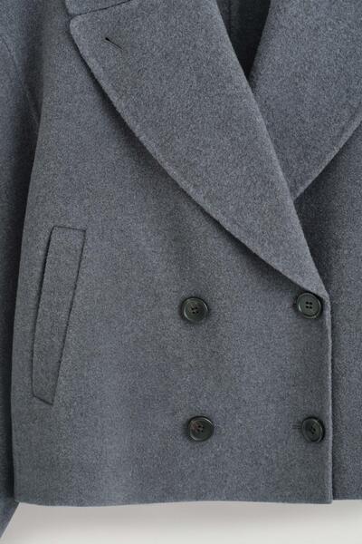 COS オーバーサイズ ダブルフェイスウールジャケット