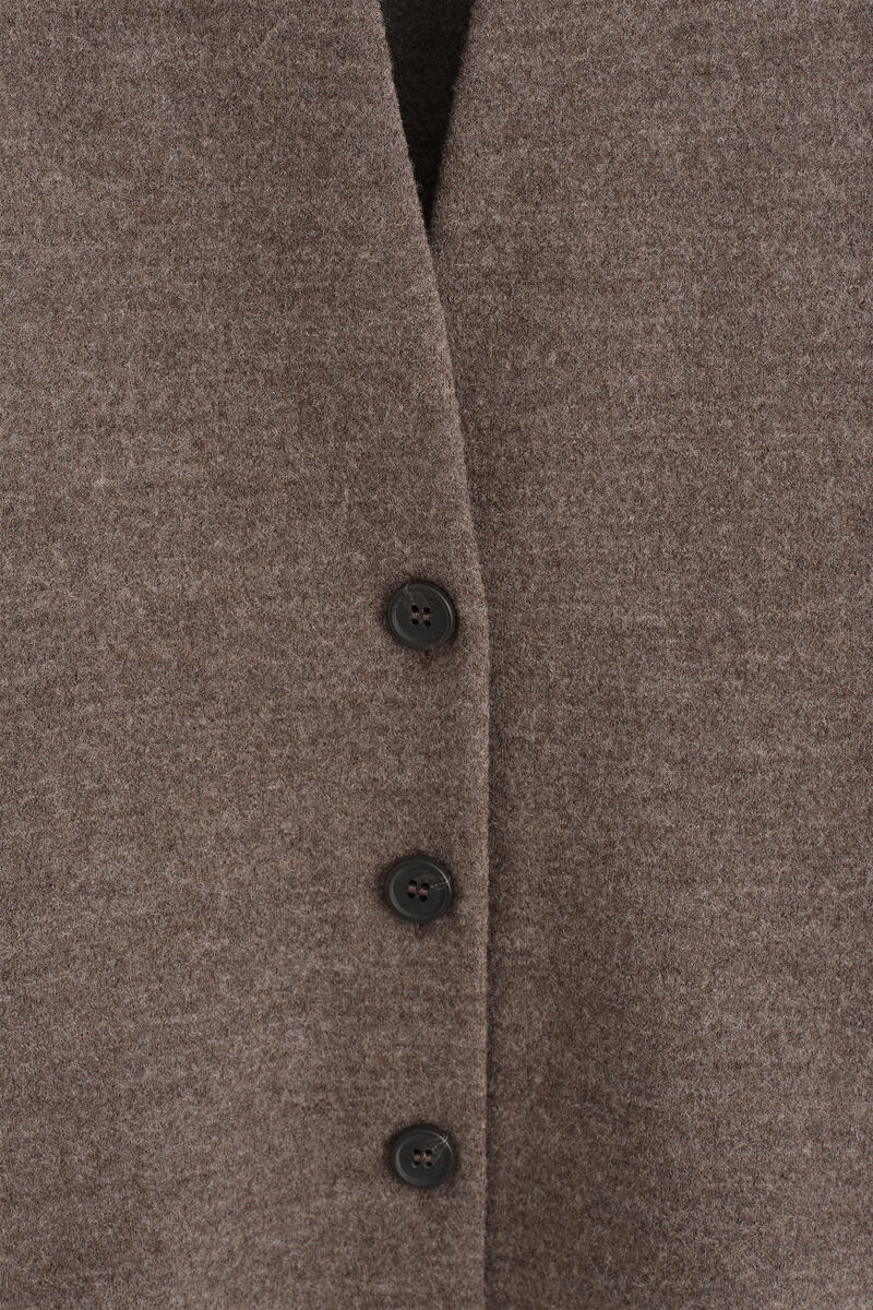 BOILED WOOL-BLEND SHAWL-COLLAR CARDIGAN ボイルドウールブレンド
