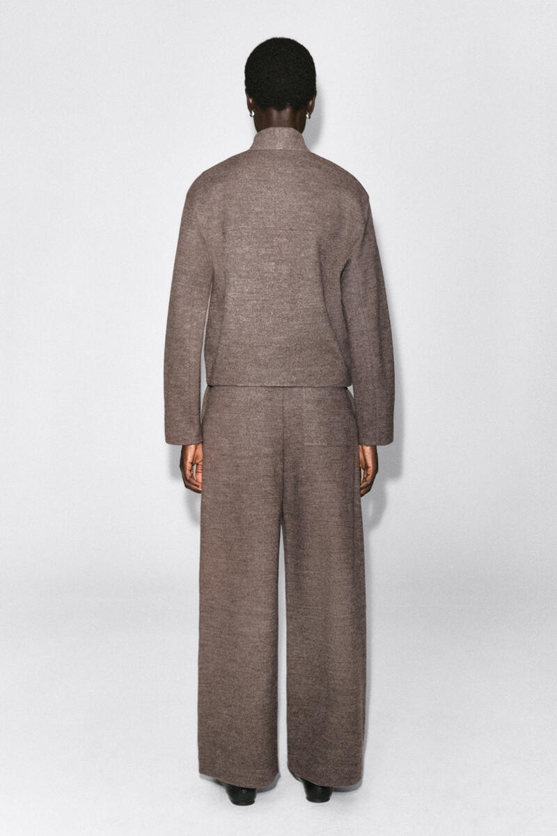 BOILED WOOL-BLEND SHAWL-COLLAR CARDIGAN ボイルドウールブレンド