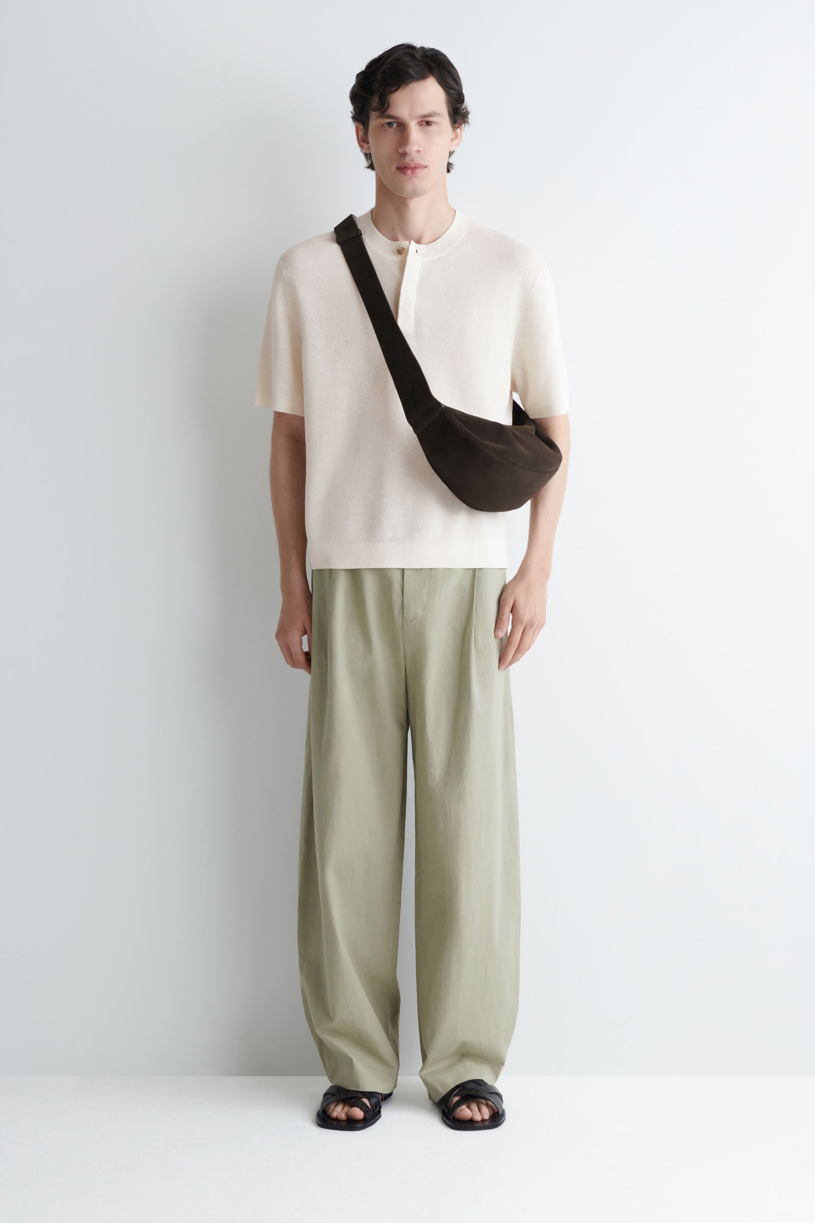 SWING CROSSBODY BAG - SPLIT SUEDE SWING クロスボディバッグ