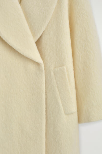 COS ブラッシュドウールマキシコート