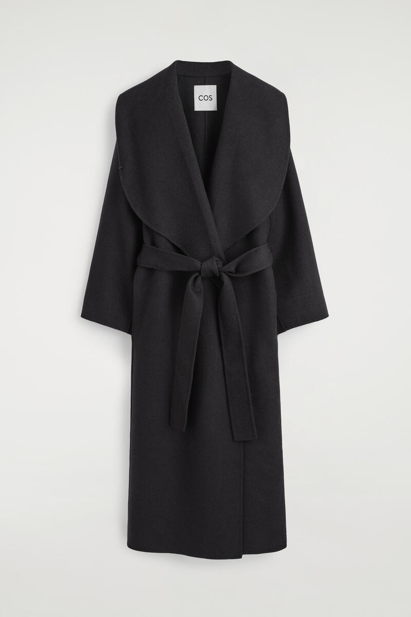 DOUBLE-FACED WOOL SHAWL-COLLAR COAT ダブルフェイスウール ショール