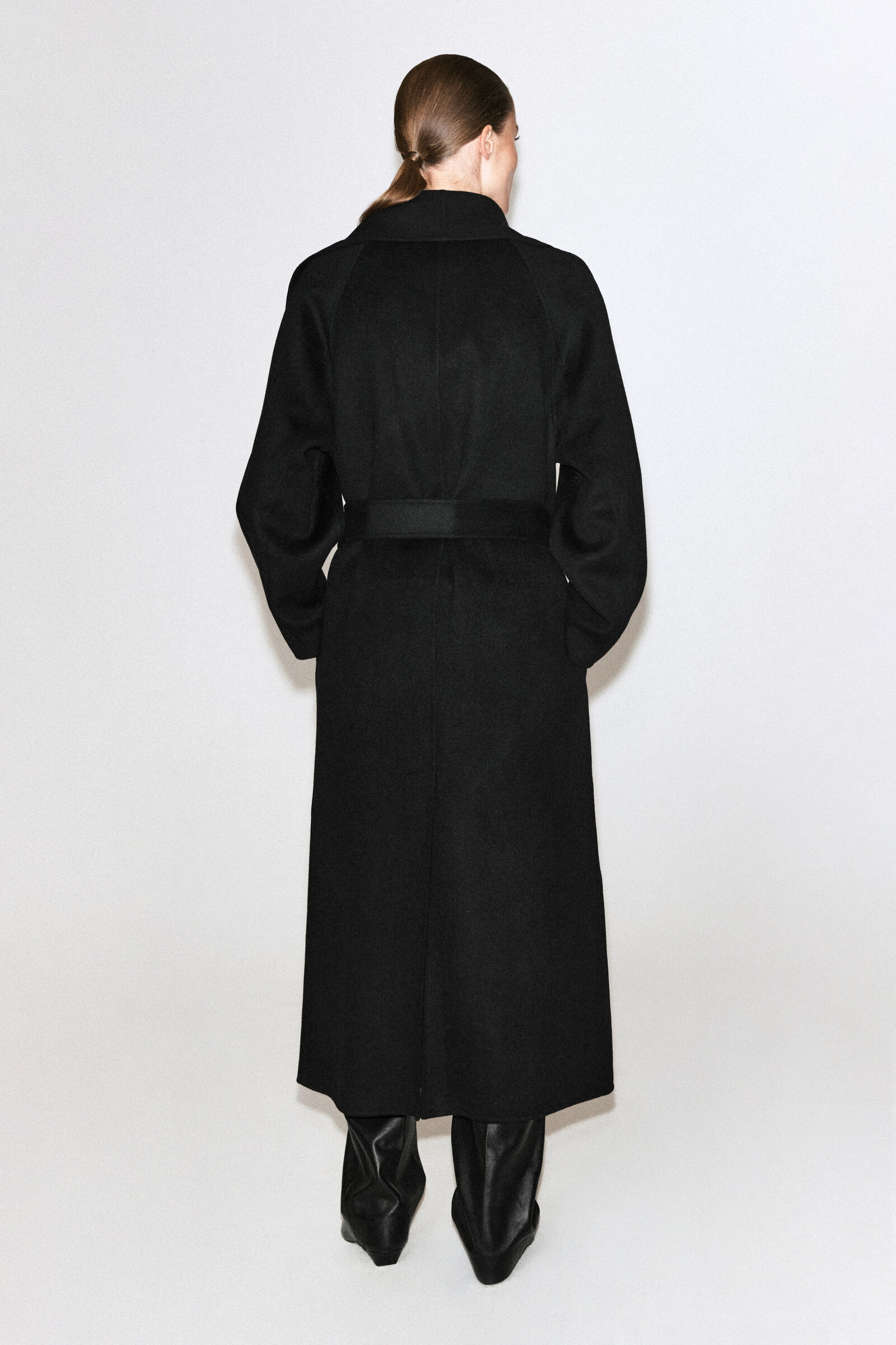 DOUBLE-FACED WOOL SHAWL-COLLAR COAT ダブルフェイスウールショール