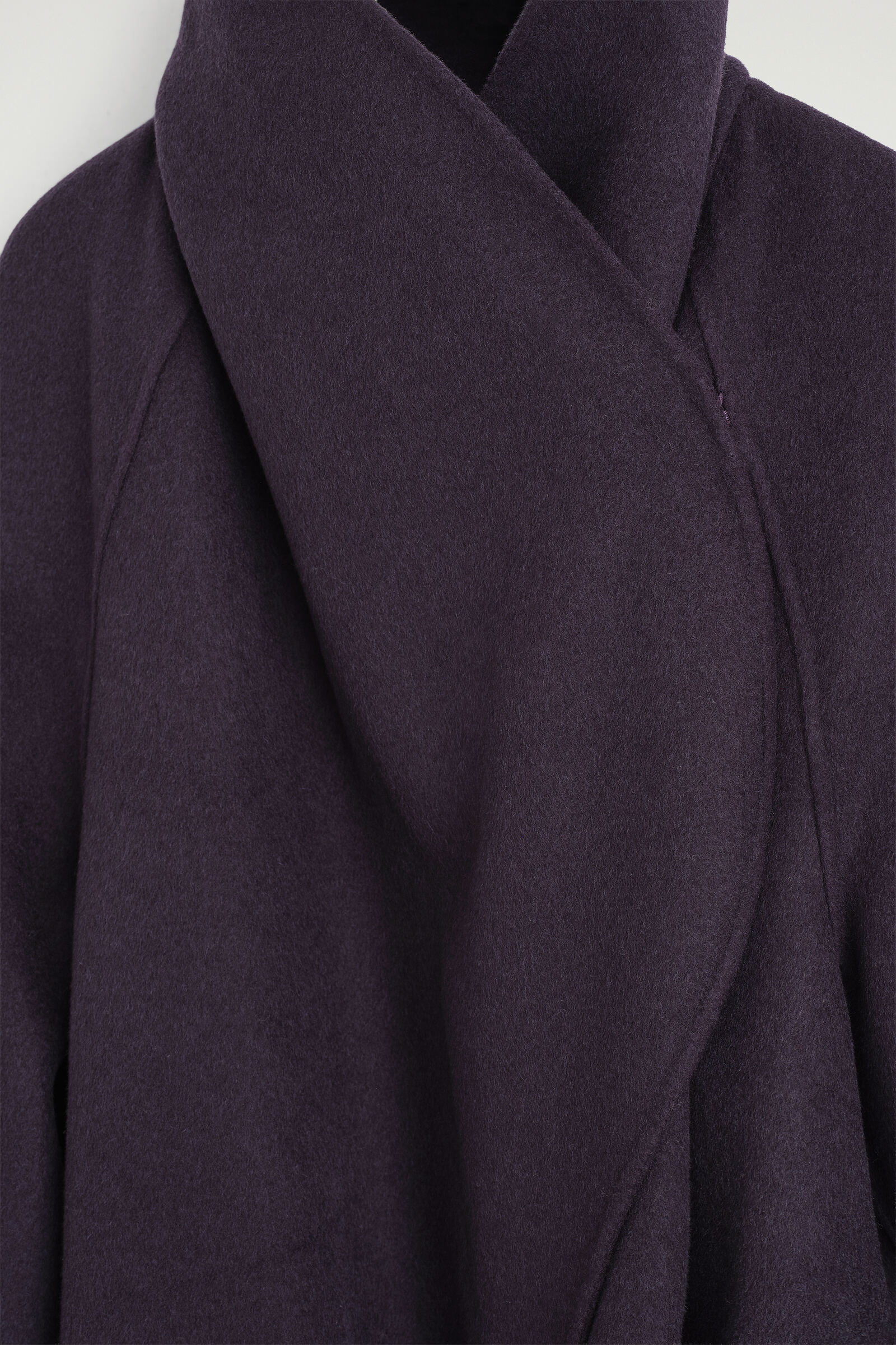 DOUBLE-FACED WOOL SHAWL-COLLAR COAT ダブルフェイスウール ショール