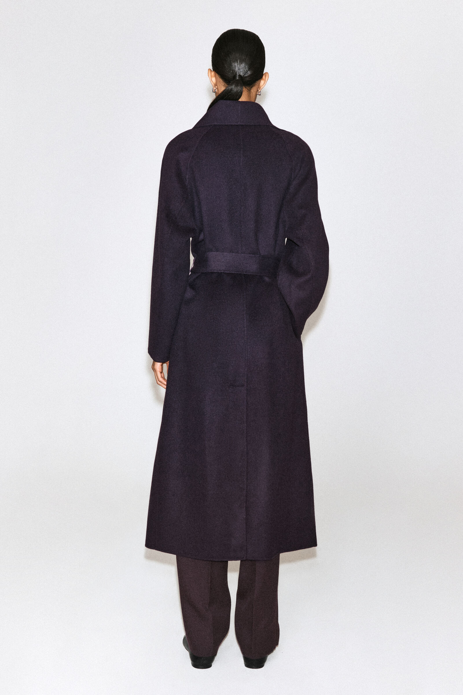 DOUBLE-FACED WOOL SHAWL-COLLAR COAT ダブルフェイスウール ショール