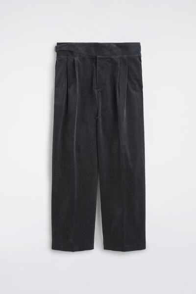 COS ベルトディテールコーデュロイリラックスフィットワイドレッグパンツ