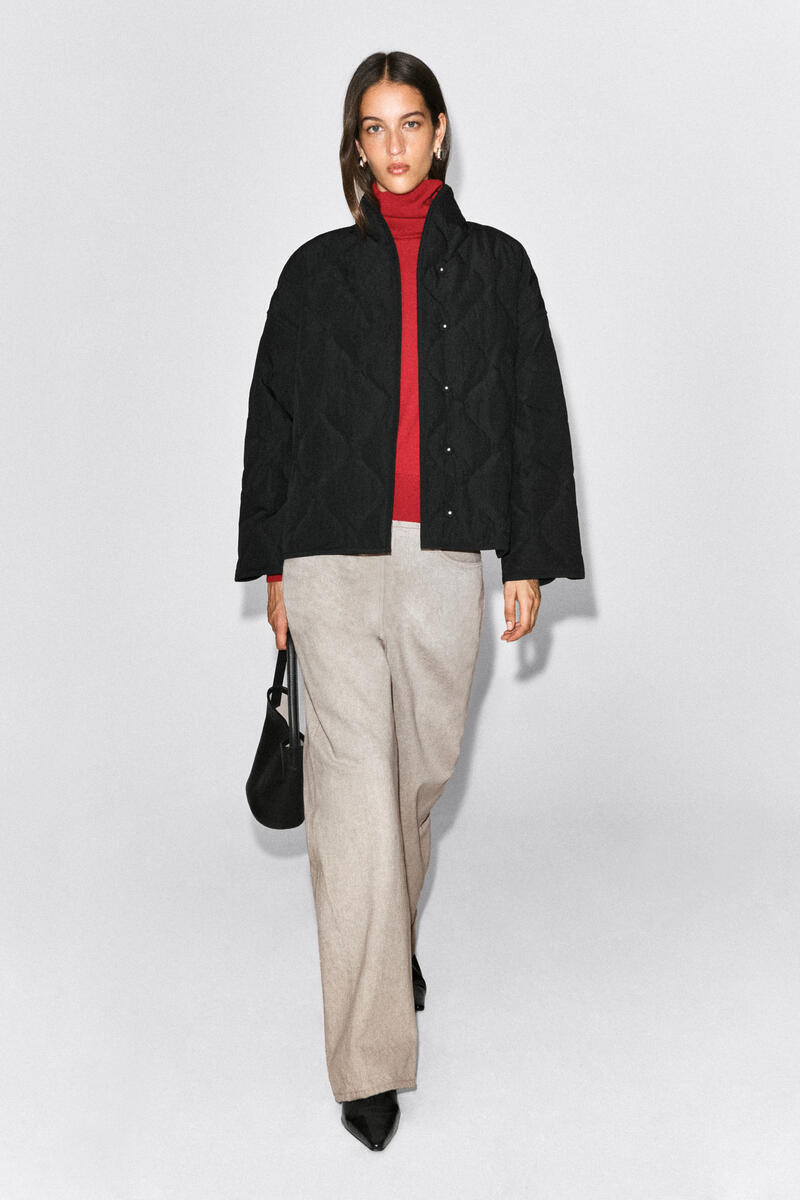 SHAWL-COLLAR QUILTED JACKET ショールカラー キルティングジャケット