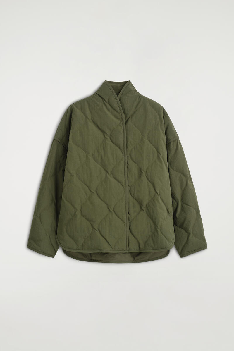 SHAWL-COLLAR QUILTED JACKET ショールカラー キルティングジャケット